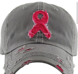 Pink Ribbon Vintage Ballcap