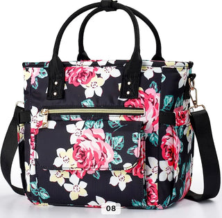 Pink Roses Floral Tote